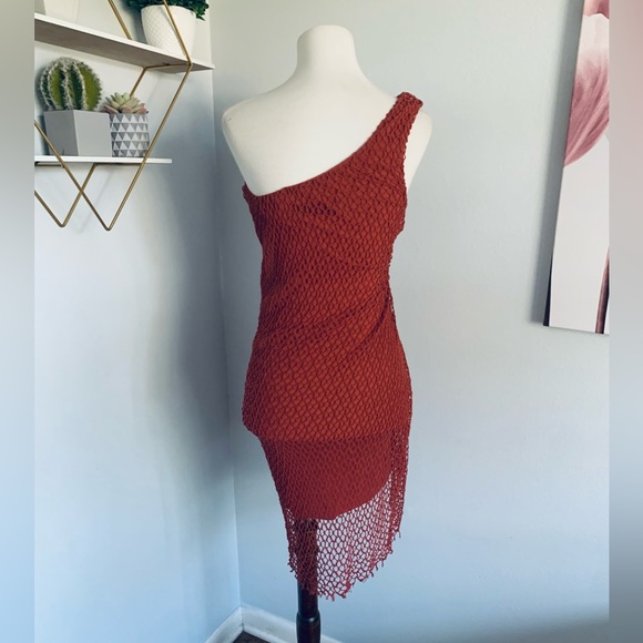 IRO • Juney Mini Dress in Brick Orange • Paris Fashion • SZ 4 • Retail $375 - Picture 10 of 14